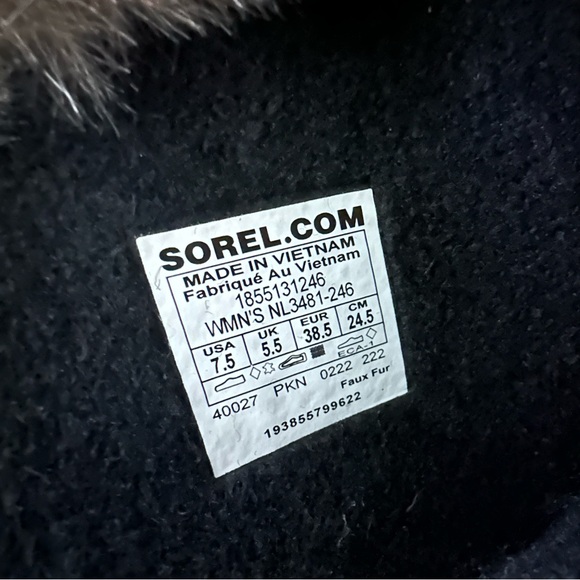 NWT SOREL Joan of Arctic Faux Fur Waterproof Snow Boots sz 7.5 8 - Picture 8 of 10